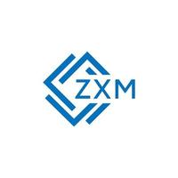 ZXM technology letter logo design on white background. ZXM creative initials technology letter logo concept. ZXM technology letter design. vector