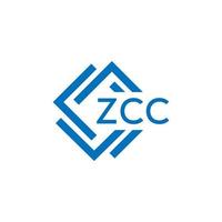 zcc tecnología letra logo diseño en blanco antecedentes. zcc creativo iniciales tecnología letra logo concepto. zcc tecnología letra diseño. vector