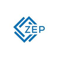 zep tecnología letra logo diseño en blanco antecedentes. zep creativo iniciales tecnología letra logo concepto. zep tecnología letra diseño. vector