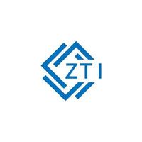 ZTI technology letter logo design on white background. ZTI creative initials technology letter logo concept. ZTI technology letter design. vector
