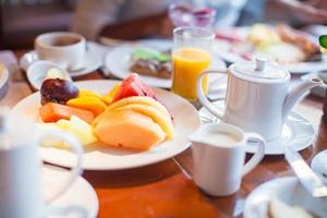 View of delicious breakfast photo