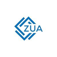 ZUA technology letter logo design on white background. ZUA creative initials technology letter logo concept. ZUA technology letter design. vector