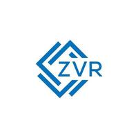 zvr tecnología letra logo diseño en blanco antecedentes. zvr creativo iniciales tecnología letra logo concepto. zvr tecnología letra diseño. vector