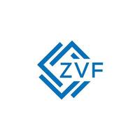 zvf tecnología letra logo diseño en blanco antecedentes. zvf creativo iniciales tecnología letra logo concepto. zvf tecnología letra diseño. vector