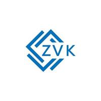 ZVK technology letter logo design on white background. ZVK creative initials technology letter logo concept. ZVK technology letter design. vector