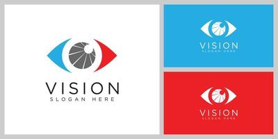 icono visión logo vector diseño