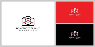 camera home logo vector design template