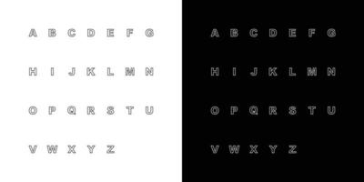 Set of abstract initial a-z.monogram logo design vector