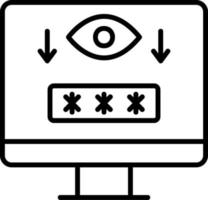 Computer Spyware Vector Icon