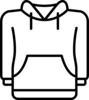 icono de vector de sudadera con capucha