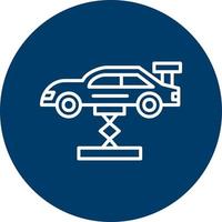 Car Lifting Vector Icon