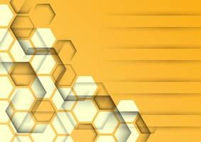 Hexagonal abstract background, hi-tech honeycomb texture, vector illustration