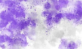 purple splatter watercolor hand drawn background. Splashes, blots, watercolor stains vector