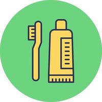 Tooth Cleaning Vector Icon