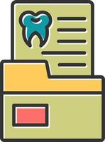 Dental Record Vector Icon