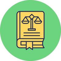 Law Book Vector Icon