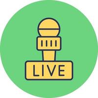 Live Vector Icon