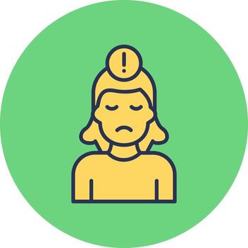 pánico vector icono