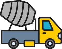 Cement Truck Vector Icon