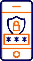 Mobile Security Vector Icon