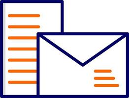 icono de vector de correo