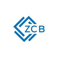 zcb tecnología letra logo diseño en blanco antecedentes. zcb creativo iniciales tecnología letra logo concepto. zcb tecnología letra diseño. vector