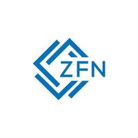 zfn tecnología letra logo diseño en blanco antecedentes. zfn creativo iniciales tecnología letra logo concepto. zfn tecnología letra diseño. vector