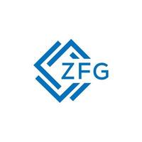 zfg tecnología letra logo diseño en blanco antecedentes. zfg creativo iniciales tecnología letra logo concepto. zfg tecnología letra diseño. vector