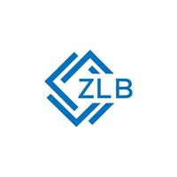 ZLB technology letter logo design on white background. ZLB creative initials technology letter logo concept. ZLB technology letter design. vector