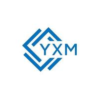 YXM abstract technology logo design on white background. YXM creative initials letter logo concept. vector