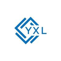 yxl resumen tecnología logo diseño en blanco antecedentes. yxl creativo iniciales letra logo concepto. vector