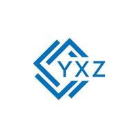 YXZ technology letter logo design on white background. YXZ creative initials technology letter logo concept. YXZ technology letter design. vector