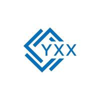 YXX technology letter logo design on white background. YXX creative initials technology letter logo concept. YXX technology letter design. vector