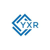 YXR abstract technology logo design on white background. YXR creative initials letter logo concept. vector