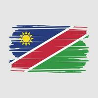 vector de pincel de bandera de namibia