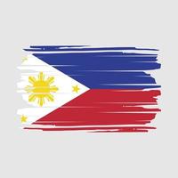 Philippines Flag Brush Vector