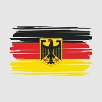 vector de pincel de bandera de alemania