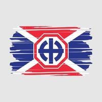 Soviet Flag Brush Vector