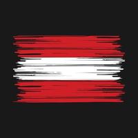 Austria Flag Brush vector