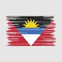 Antigua Flag Brush vector