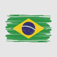 Brazil Flag Brush Vector