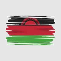 Malawi Flag Brush Vector