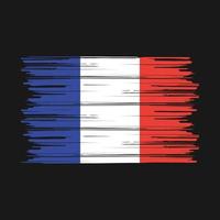 France Flag Brush vector