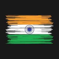 cepillo de la bandera de la india vector