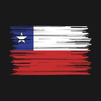 Chile Flag Brush vector