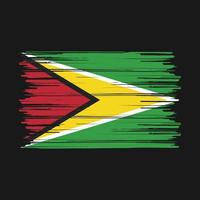 Guyana Flag Brush vector