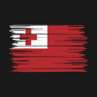 Tonga Flag Brush vector