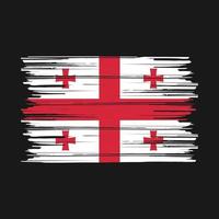 Georgia Flag Brush vector