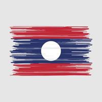 Laos bandera cepillo vector