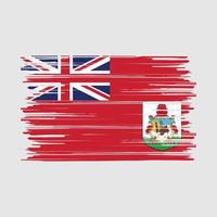 cepillo de la bandera de Bermudas vector